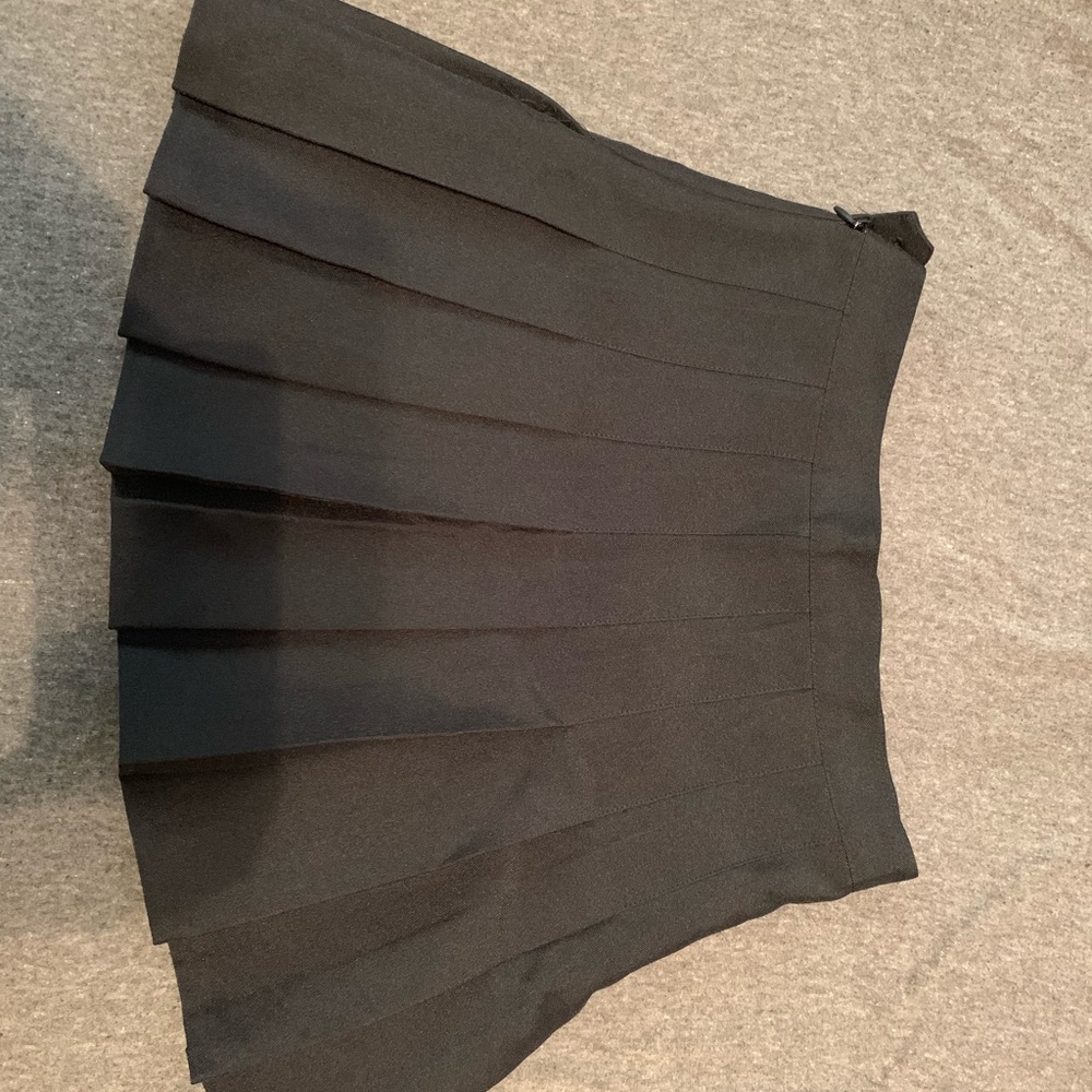 Black Pleated Skirt